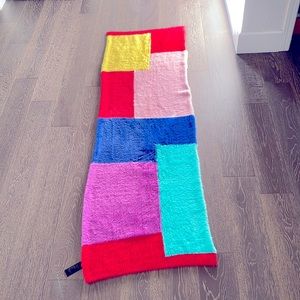Ultra soft color block scarf
